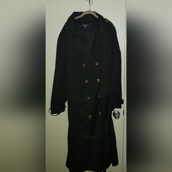 *NWOT*Roaman's Double Breasted Trench Coat - Picture 1 of 10